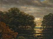Carl Gustav Carus uberschwemmung Im Leipziger Rosental oil painting artist